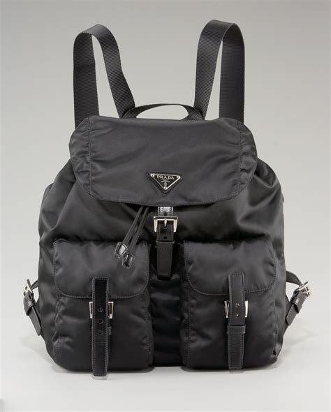 prada black mini backpack|prada unisex backpack.